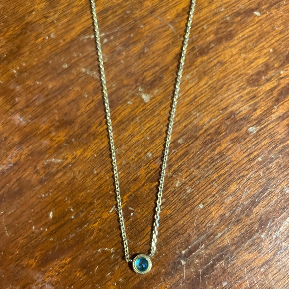 Michael Kors gold necklace with blue stone - Picture 3 of 5